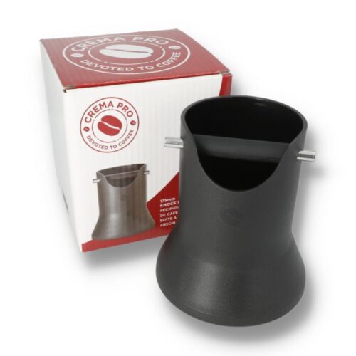 Coffee Knock Box by Crema Pro, options.